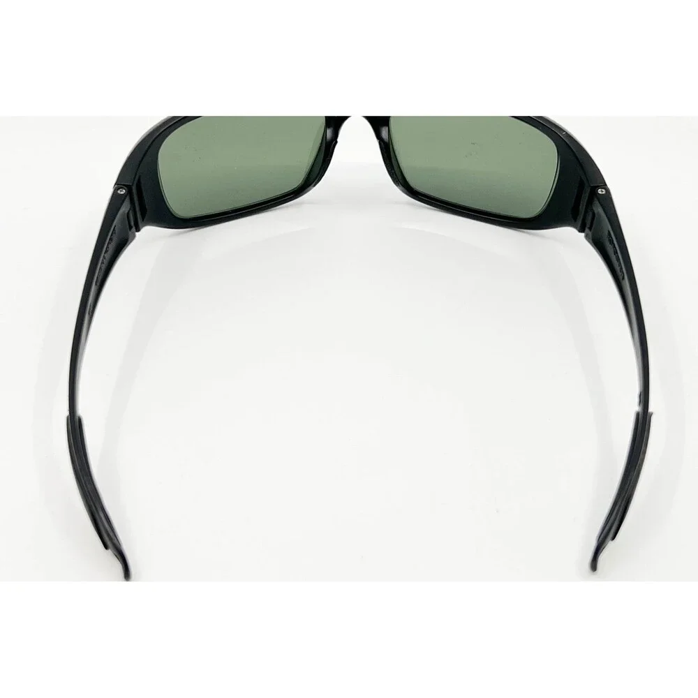 Liberty Sport Roadster Sunglasses Mens Black Green Wrap Around Rectangle